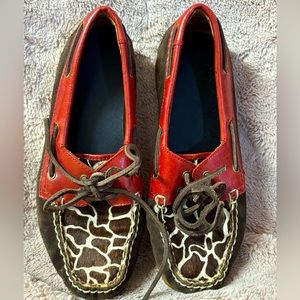Ariat Giraffe Ruby Palisade Lace Up Boat Shoe